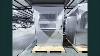 Solar battery cabinet air transport in iraq